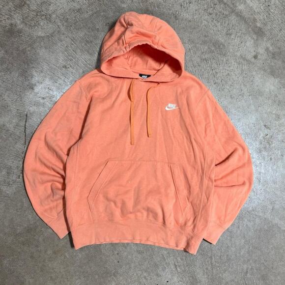 Peach Nike Mini Logo Hoodie - Picture 1 of 6